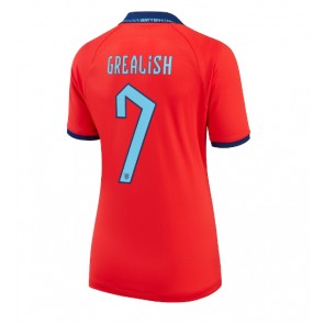 England Jack Grealish #7 Replica Away Stadium Shirt for Women World Cup 2022 Short Sleeve